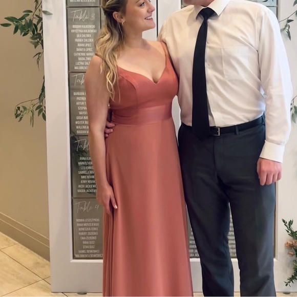 Size 6 Sedona colour DAVIDS BRIDAL bridesmaid dress - Picture 7 of 7